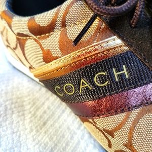 COACH Signature 'JAYME' Lace Up Tennis Shoes SZ 6